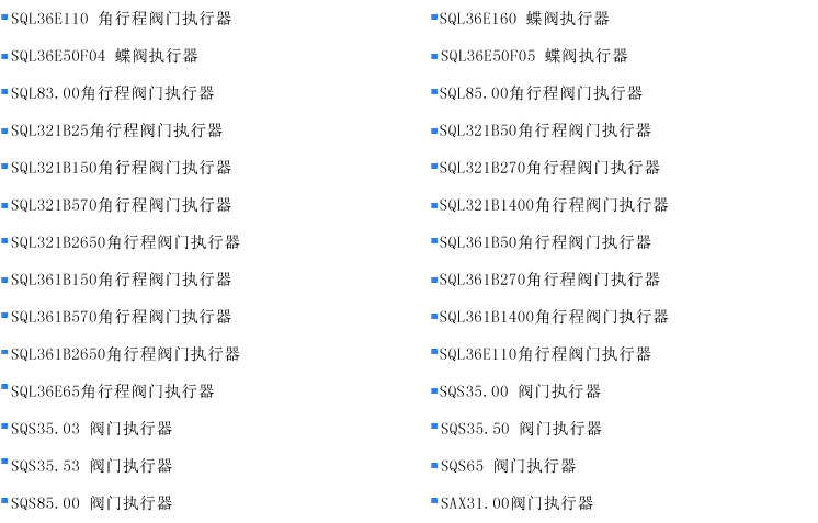 品型號大全